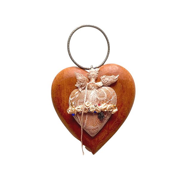 Coração Frida II Natural (26x18cm)