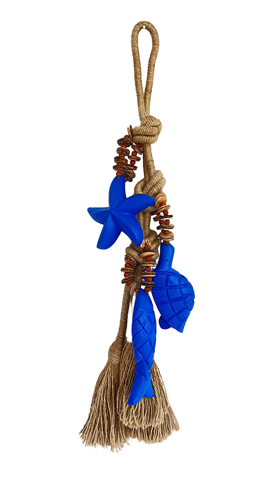 Colar de Mesa/Parede Penca Mar Azul (50cm)