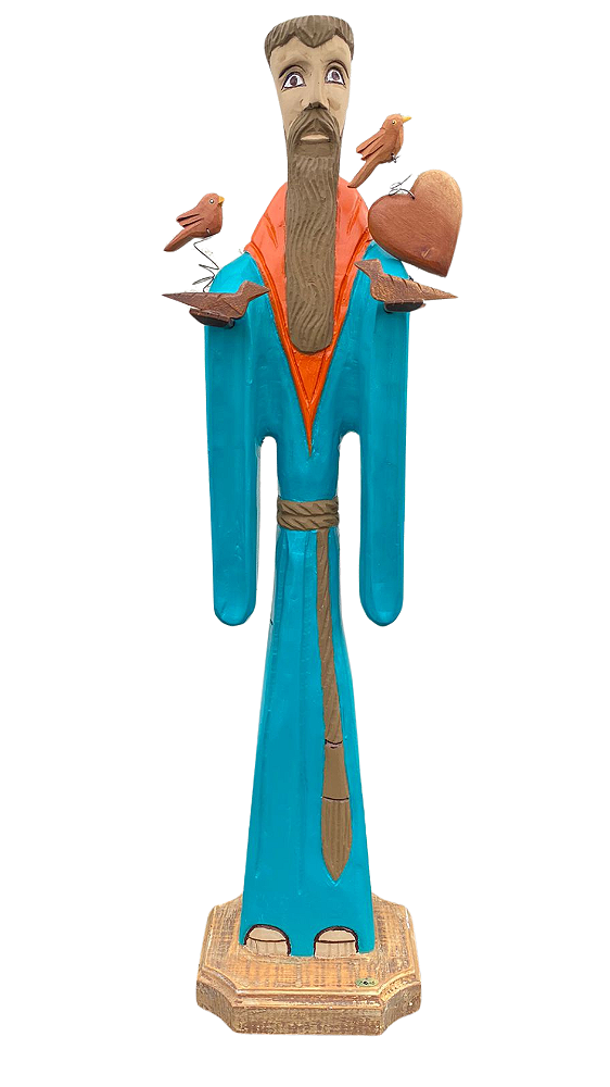 Escultura São Francisco  (78 cm de altura)