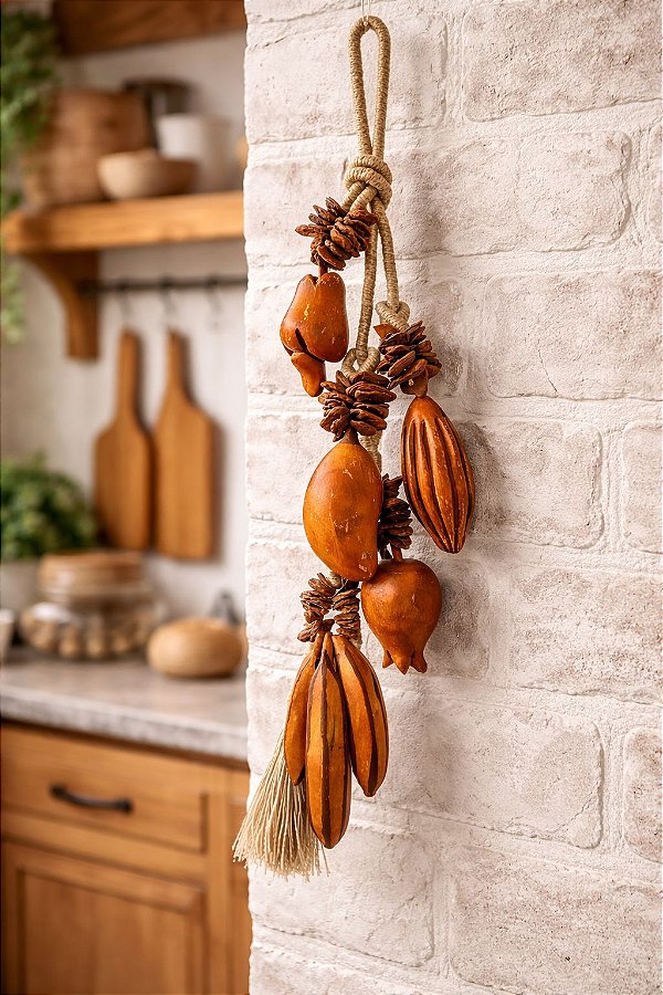 Colar de Mesa ou Parede Penca Fruta Natural P