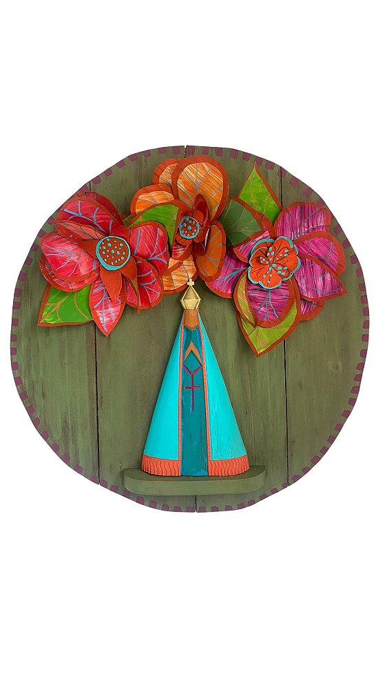 Mandala Aparecida Florida (60x60)
