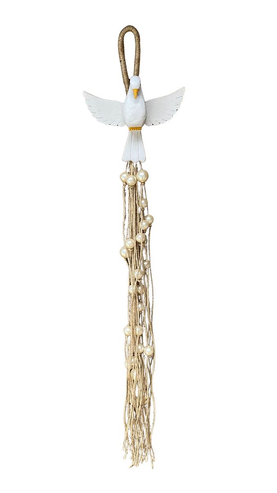 Pendente Divininho Rústico Off Cauda Longa Pérola (17x60)