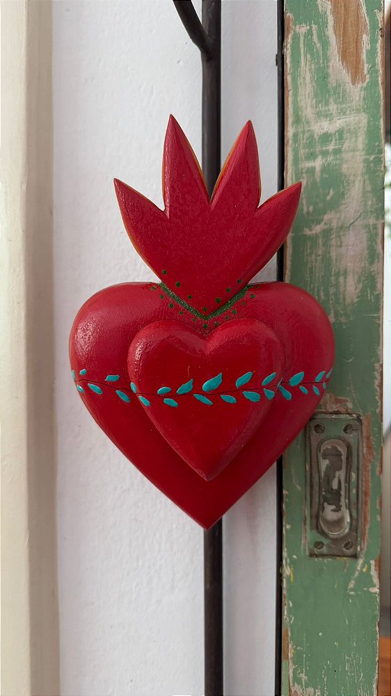 Coração Labaredo (24x17)