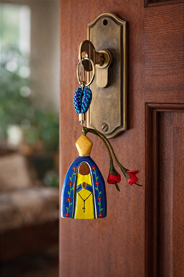 Chaveiro Nossa Senhora Aparecida In.feite (10x5 cm)
