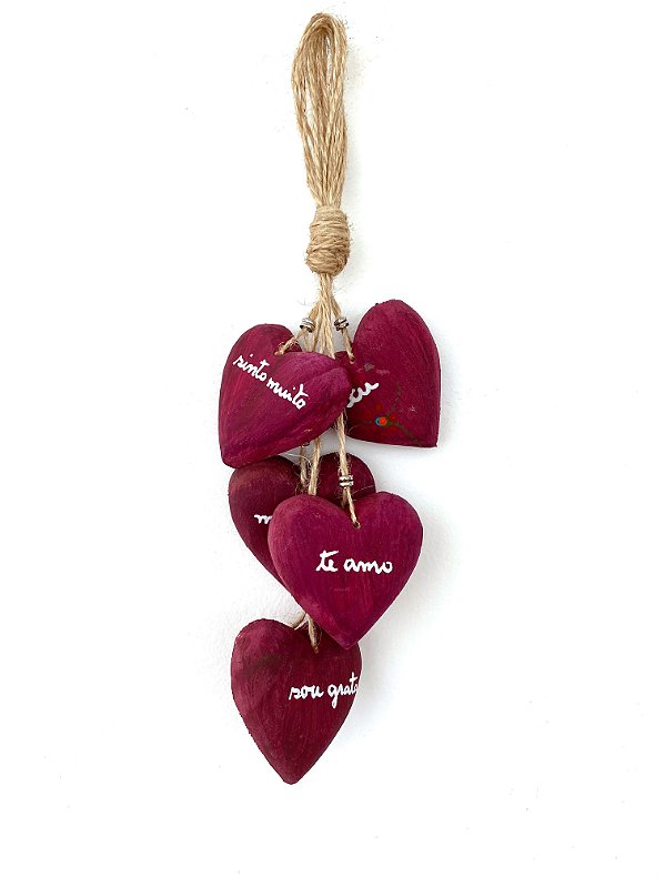 CORAÇÃO DO AMOR BETERRABA (31cm)