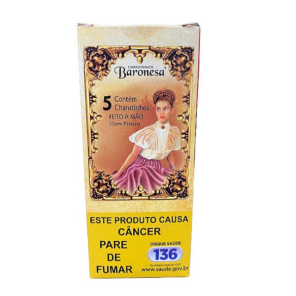 Cigarrilha Baronesa Com Piteira