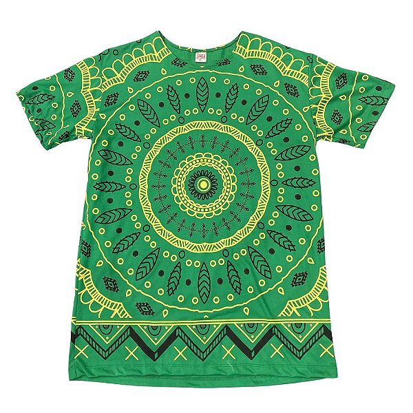 Camiseta Verde com Mandala