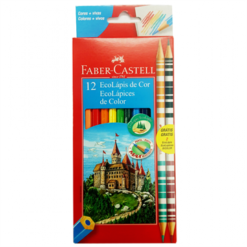 ECOLAPIS DE COR 12 CORES FABER CASTELL