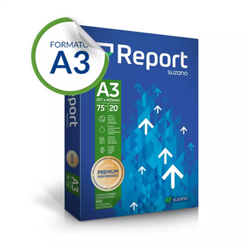 PAPEL A3 REPORT PREMIUM 420X297MM 75GR M2 C/500FLS