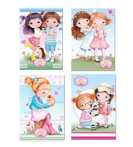 CADERNO BROCHURÃO UNIVERSITARIO CAPA DURA COSTURADO 96FLS SEASON GIRLS