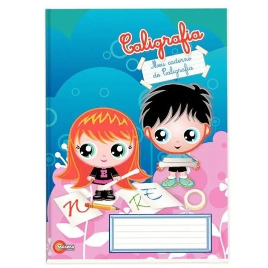 CADERNO CALIGRAFIA CAPA DURA COSTURADO 96FLS MAXIMA