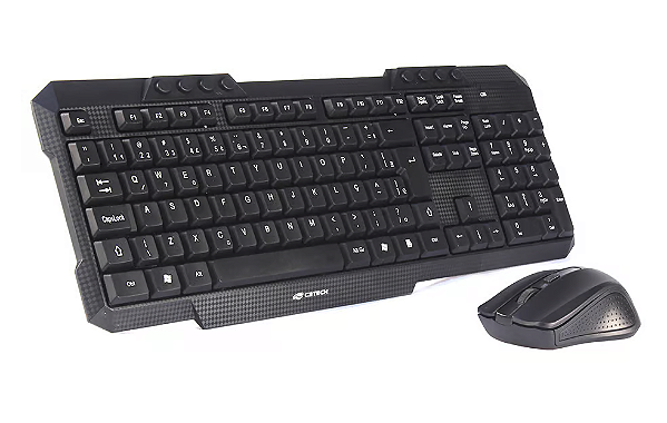 KIT TECLADO E MOUSE SEM 2,4GHZ K-W10 C3TECH