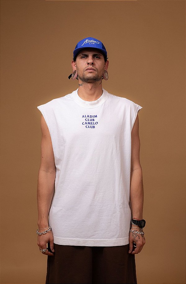 Regata Machão "Os Caras Acham Que Eu Não Trabalho" - OFF WHITE