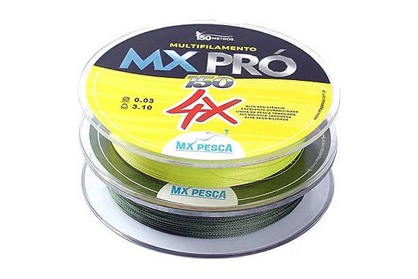 LINHA MX PESCA PRO MULTIFILAMENTO 150MT