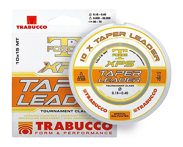 ARRANQUE CÔNICO T-FORCE XPS TAPER LEADER TRABUCCO 0,20MM - 0,50MM