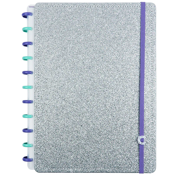 CADERNO LETS GLITTER SILVER 2.0 A5 - CADERNO INTELIGENTE