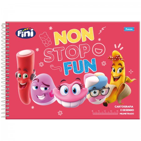 CADERNO CARTOGRAFIA MILIMETRADO FINI 80 FOLHAS