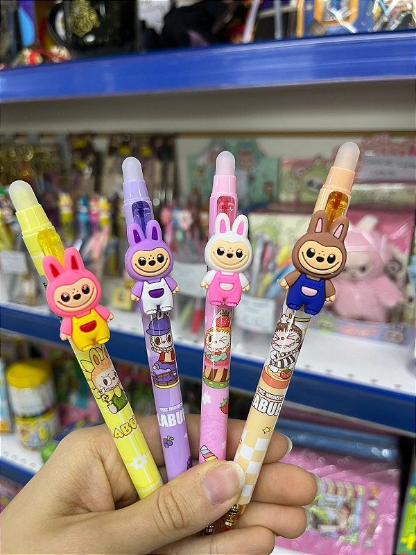 CANETA APAGAVEL LABUBU