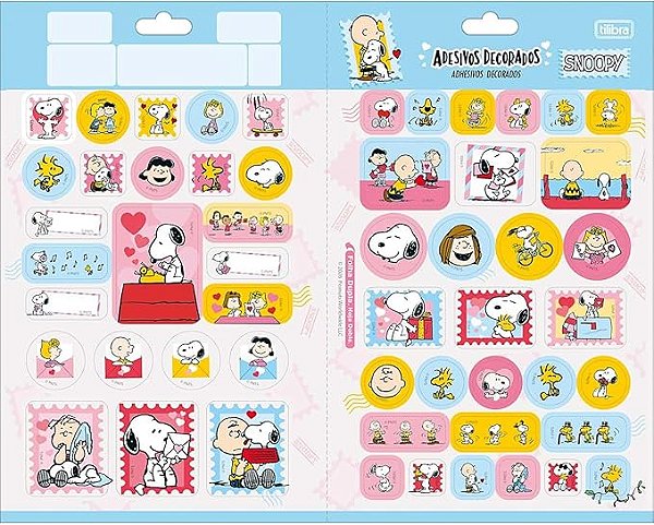 ADESIVO DECORADO DUPLO SNOOPY - TILIBRA