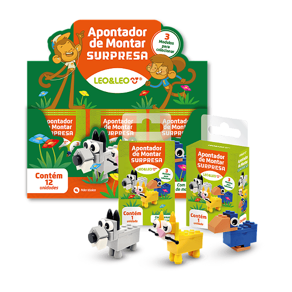 APONTADOR DE MONTAR SURPRESA ANIMAIS UM FURO - LEONORA