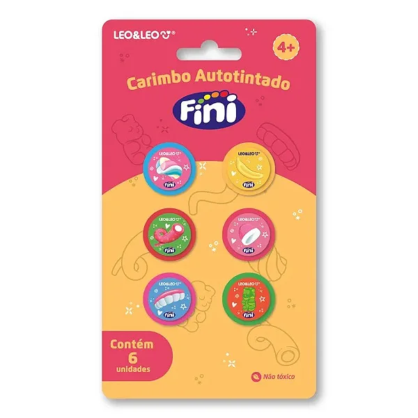 CARIMBO AUTOTINTADO DECORADO FINI C/6 - LEONORA