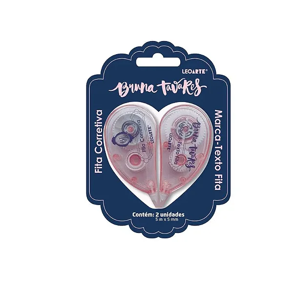 MARCA TEXTO + FITA CORRETIVA BRUNA TAVARES 5MM X 5M - LEONORA