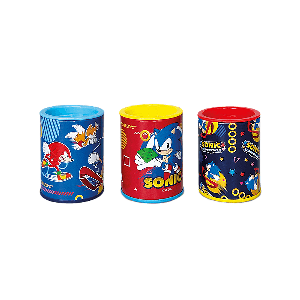 APONTADOR METALICO C/ DEPOSITO 2 FUROS SONIC - LEONORA