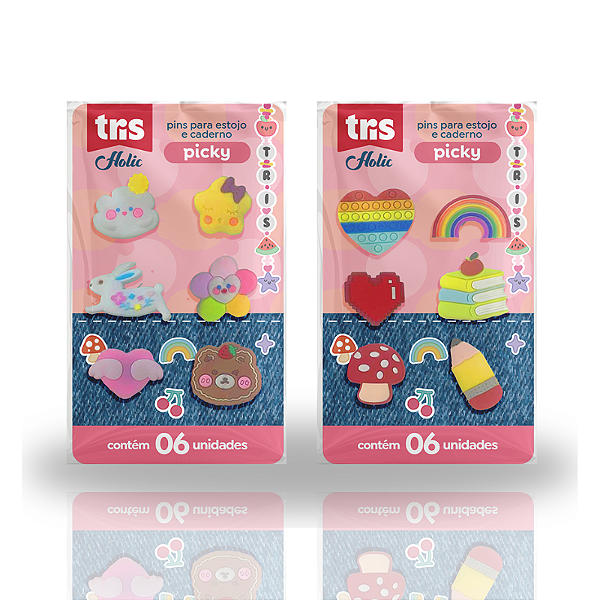 PINS HOLIC PICKY 6 UNIDADES - TRIS