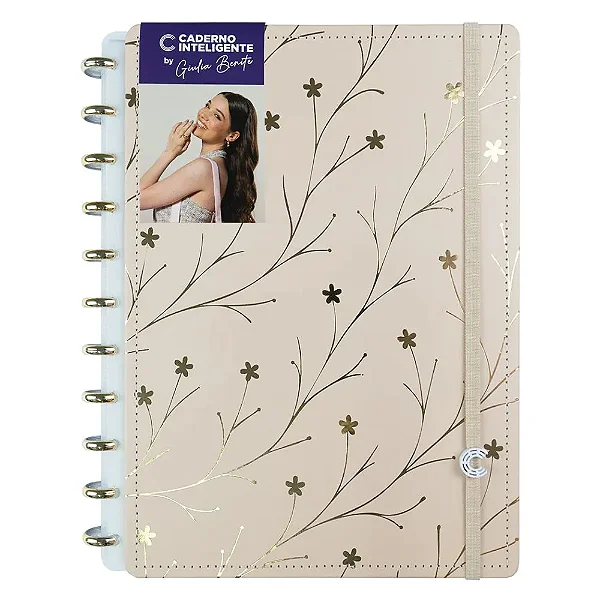 CADERNO MISS FLORAL BY GIULIA BENITE GRANDE - CADERNO INTELIGENTE