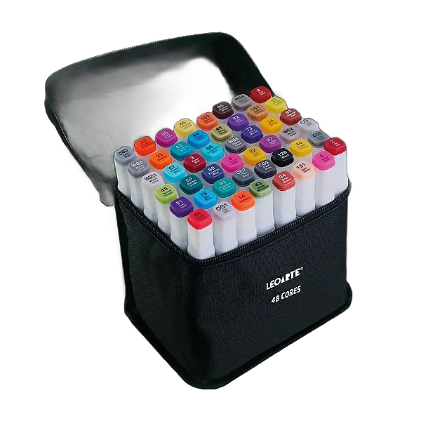 MARCADOR DUAL ARTISTICO 48 CORES - LEONORA