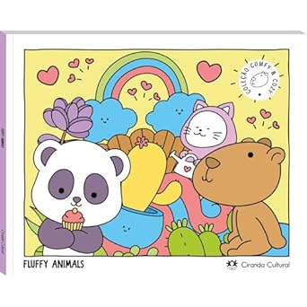 LIVRO DE COLORIR FLUFFY ANIMALS