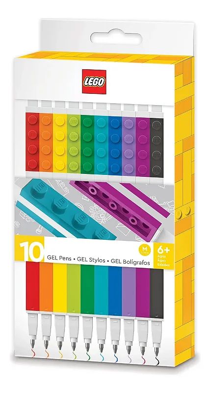 CANETA GEL LEGO 10 CORES
