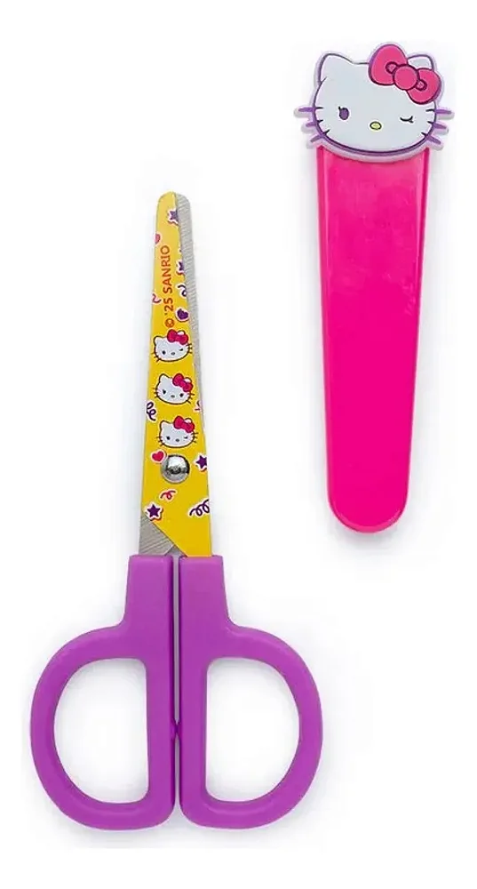 TESOURA ESCOLAR HELLO KITTY LEONORA