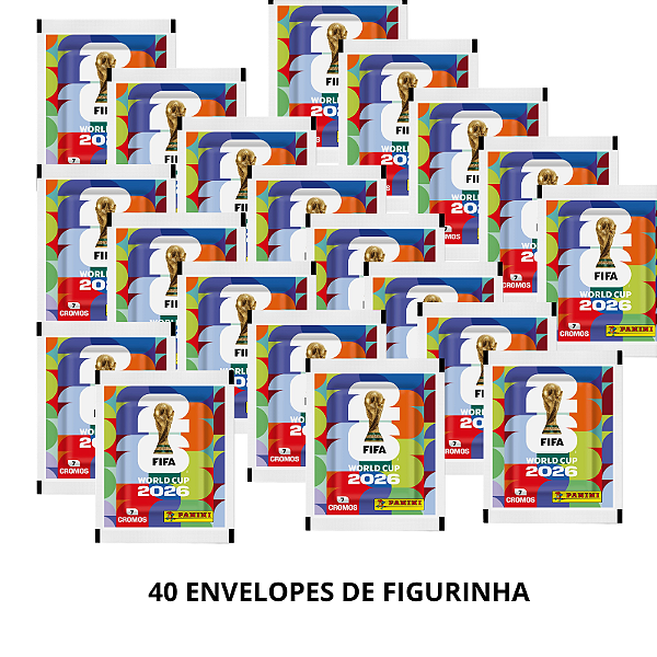 KIT 7 - 40 ENVELOPES DE FIGURINHAS
