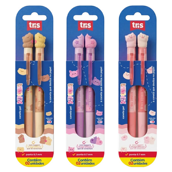CANETA GEL DUPLINHA - TRIS