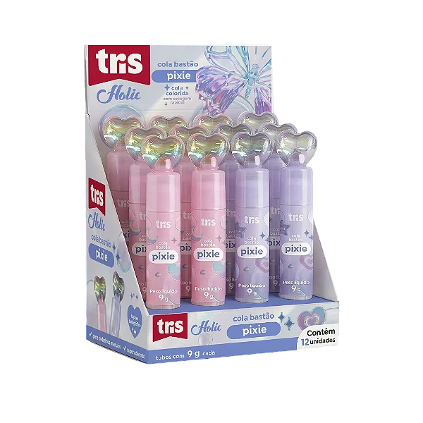 COLA BASTAO HOLIC PIXIE 9G - TRIS