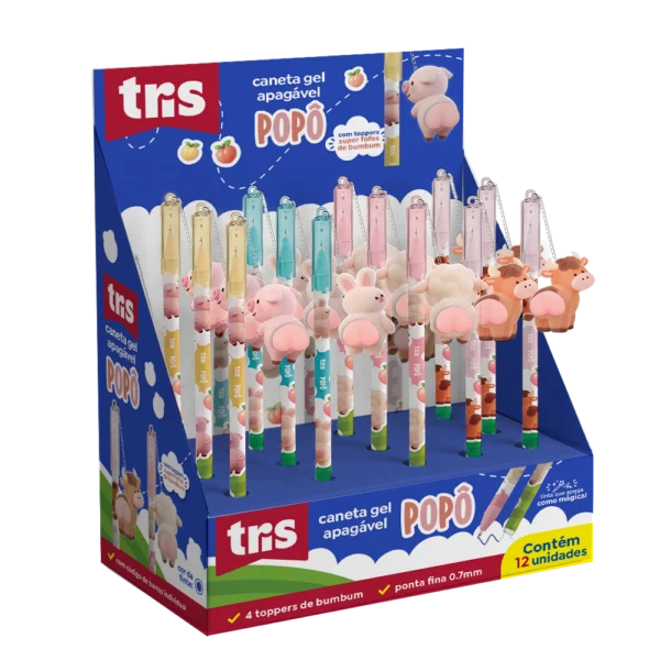 CANETA GEL APAGAVEL POPO 0.7 - TRIS