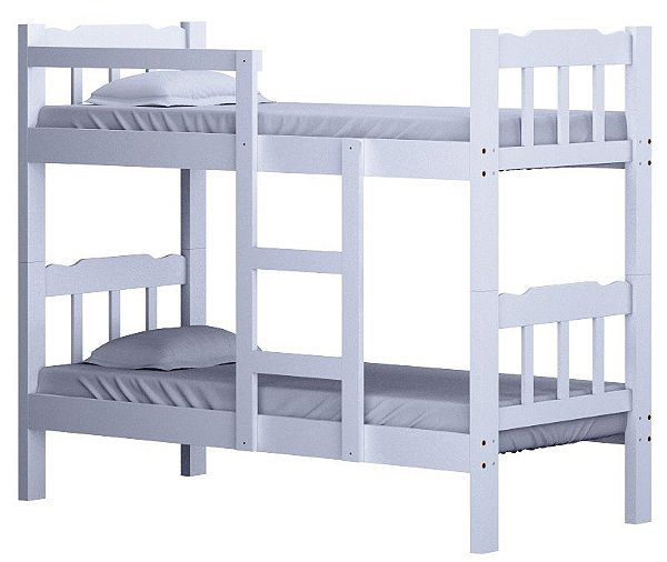 Beliche de Madeira Maciça Reforçada Perola Branco