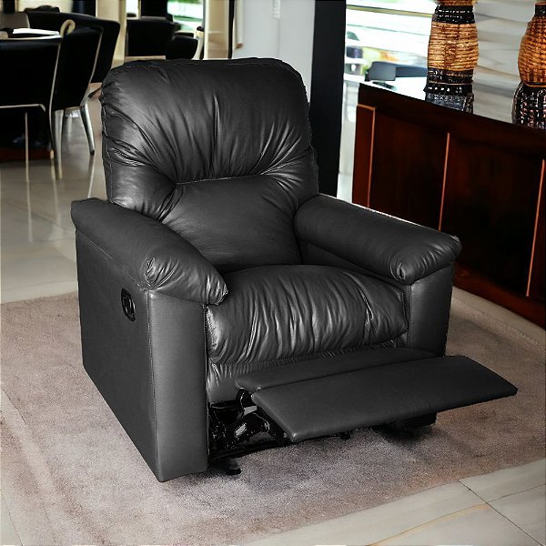 Cadeira Do Papai Reclinavel Abertura Facil Super GM Corino Preto