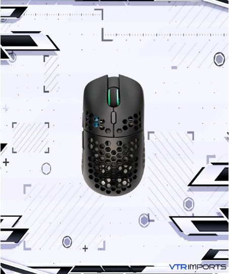 (PRONTA ENTREGA) Mouse HK Gaming Mira S Ultra Lightweight Honeycomb Shell Wired RGB Gaming Mouse - Up To 12 000 Cpi | 6 Buttons - 61g Only (Mira-S, Black)