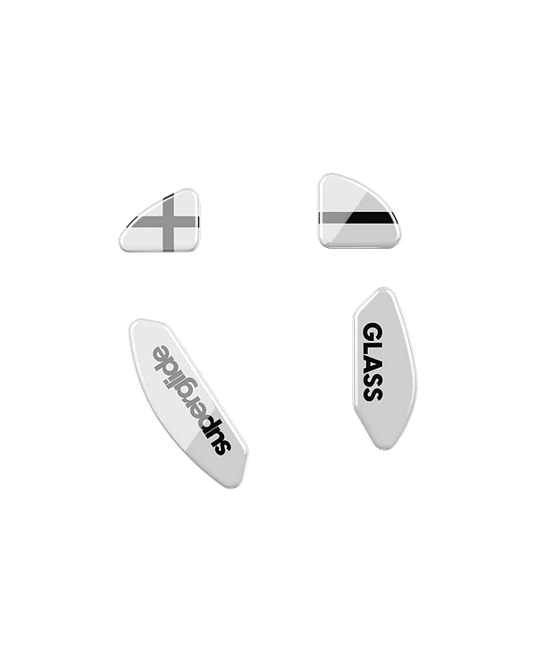 Mousefeet de Vidro Pulsar Superglide V1 - Xtrfy M4 Wireless (BRANCO)