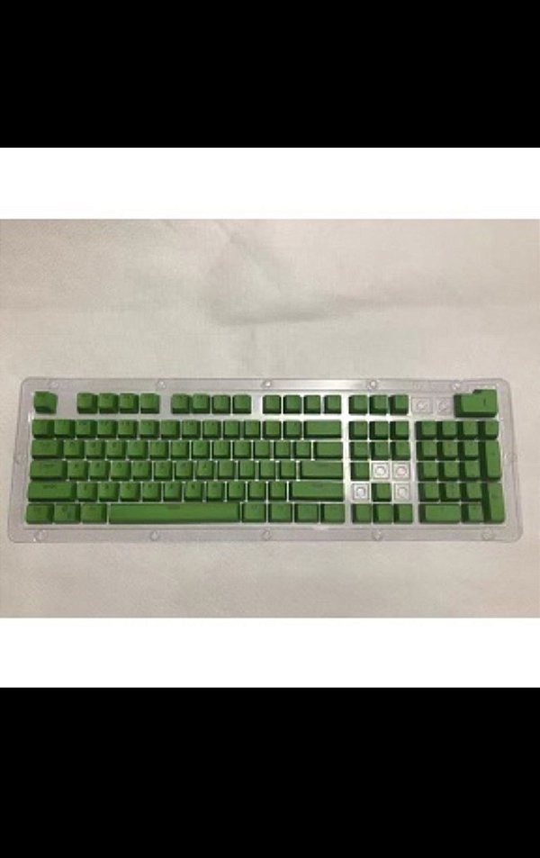 (PRONTA ENTREGA) Keycaps Military Green PBT - Teclado Full Size