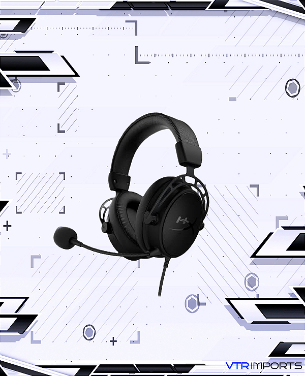 (ENCOMENDA) Headset Gamer HyperX Cloud Alpha S Blackout, Som Surround 7.1, Drivers 50mm, Múltiplas Plataformas, USB e P3