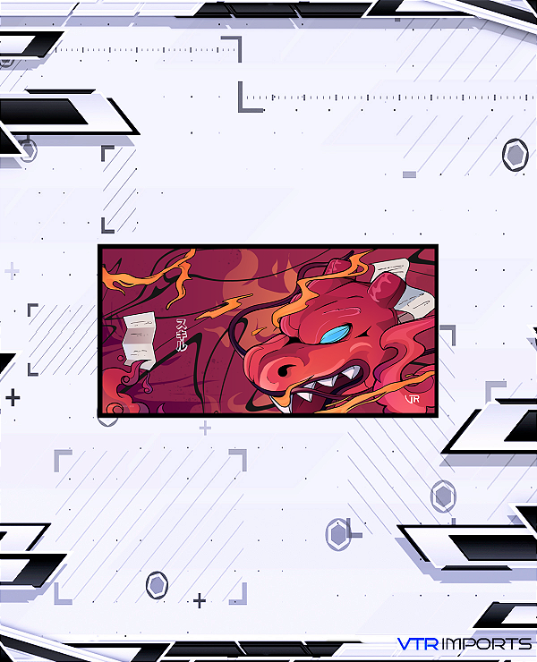(PRONTA ENTREGA) Mousepad Inked Gaming - Red Dragon