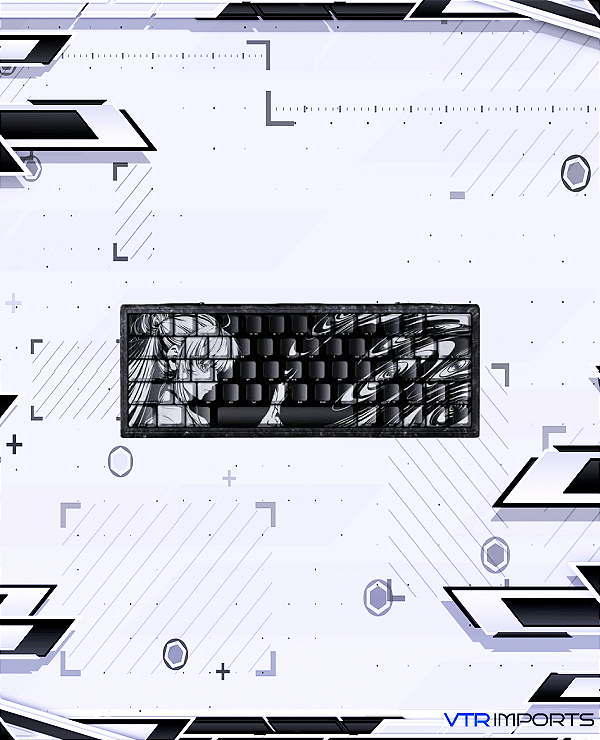 (PRONTA ENTREGA) Teclado Magnético YING63 “Fibra de carbono Forjado”