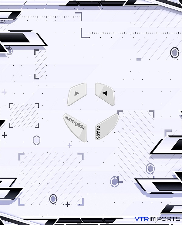 Mousefeet de Vidro Pulsar Superglide V1 - Model D