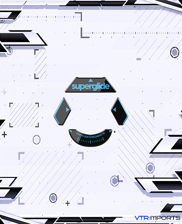 Mousefeet de Vidro Pulsar Superglide V1 - Logitech G900/G903