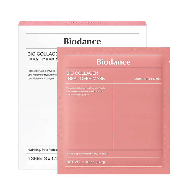 Máscara Facial Biodance Bio-Collagen Real Deep Mask (4 Unidades)