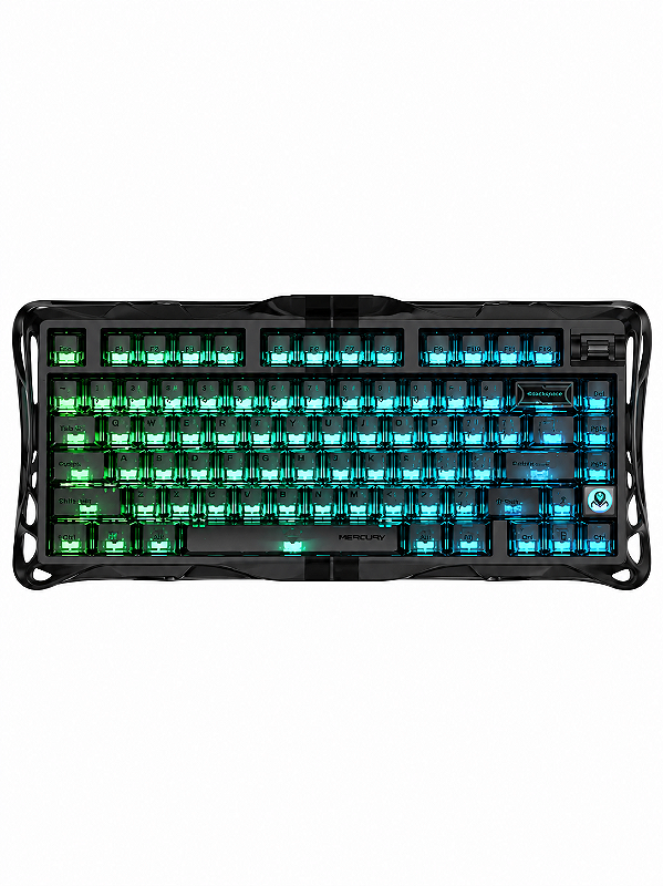 Teclado Mecânico Gravastar Mercury V75 - Stealth Black