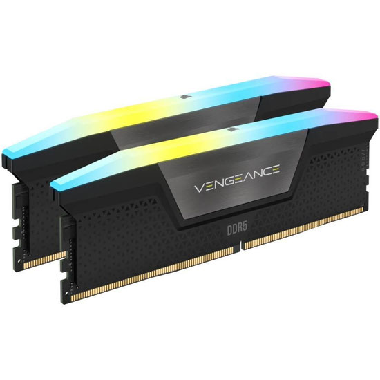 Memória Corsair Vengeance RGB DDR5 32GB (2x16GB) 5200 MT/s CMH32GX5M2B5200C40